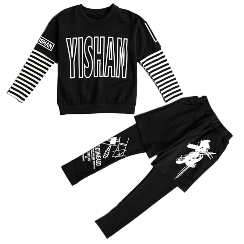 Детский костюм с длинными рукавами для уличных танцев красивые костюмы