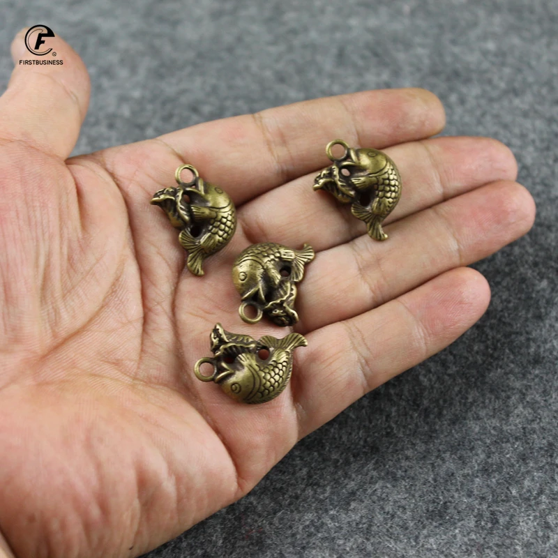 Мини чистая медь китайская капуста Карп богатство удача фигурки автомобильные