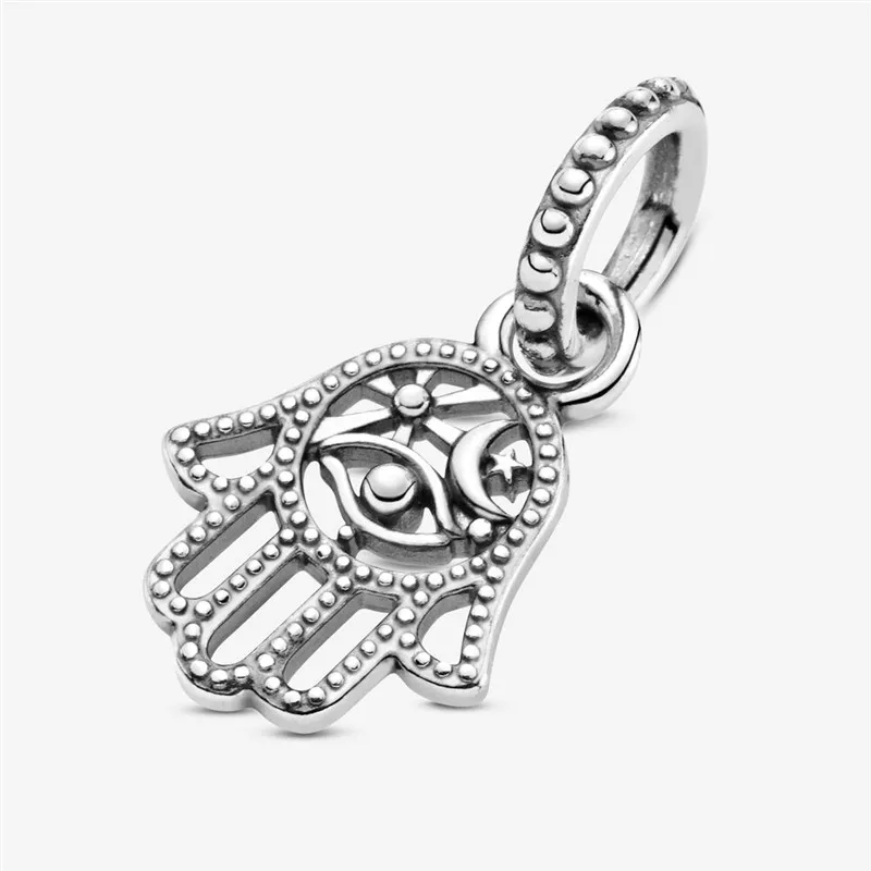 

New Genuine 925 Sterling Silver Guardian Hand Charm Fit Original 3mm Bracelet&Bangle For Women Birthday Fashion Jewelry Gift