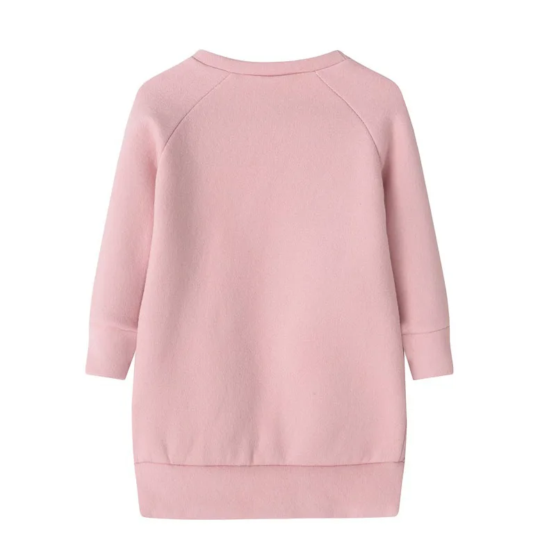 Платье для девочек с милыми буквенными принтами весенне-осенние платья