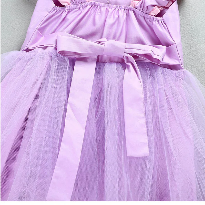 От 1 до 6 лет Лидер продаж Рапунцель платье-пачка костюм для детей ясельного