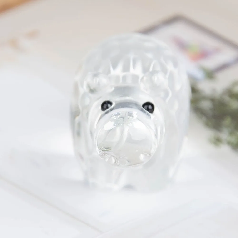 Хрустальные бегемоты фигурки милые стеклянные животные орнамент домашний декор для стола лучшие подарки для друзей оптом