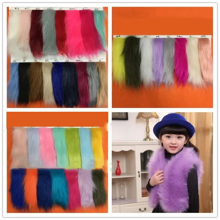 

Faux Fur Imitation Fox Fur Fabric 50MM Plush Clothing Collar Fabric