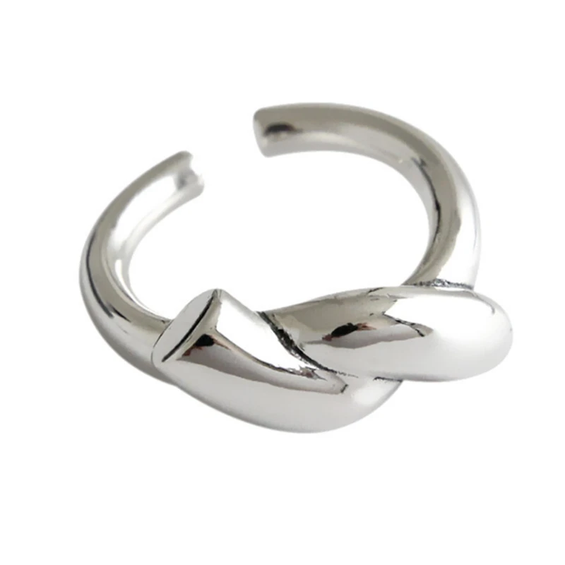 

2020 Trends Japan Korean Vintage Glossy Polish Women Finger Rings Simple Punk Knot Fast Shipping Love Gift