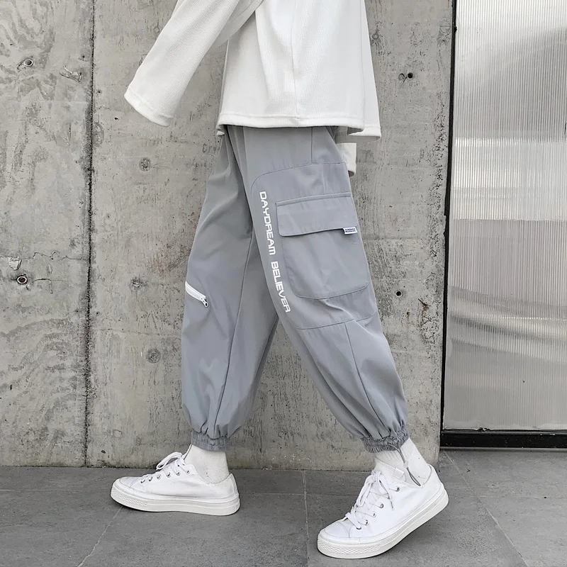 

SingleRoad Mens Cargo Pants Joggers Men 2020 Autumn Side Pockets Sweatpants Hip Hop Japanese Streetwear Jogging Black Pants Men