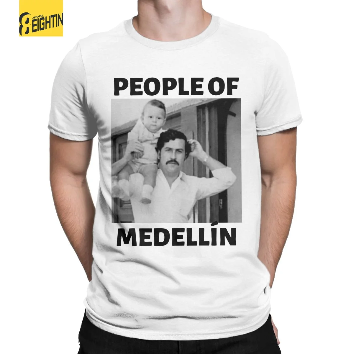 

Funny Pablo Escobar Merch T-Shirts Men Crewneck Cotton T Shirts Narcos Short Sleeve Tee Shirt 4XL 5XL 6XL Tops