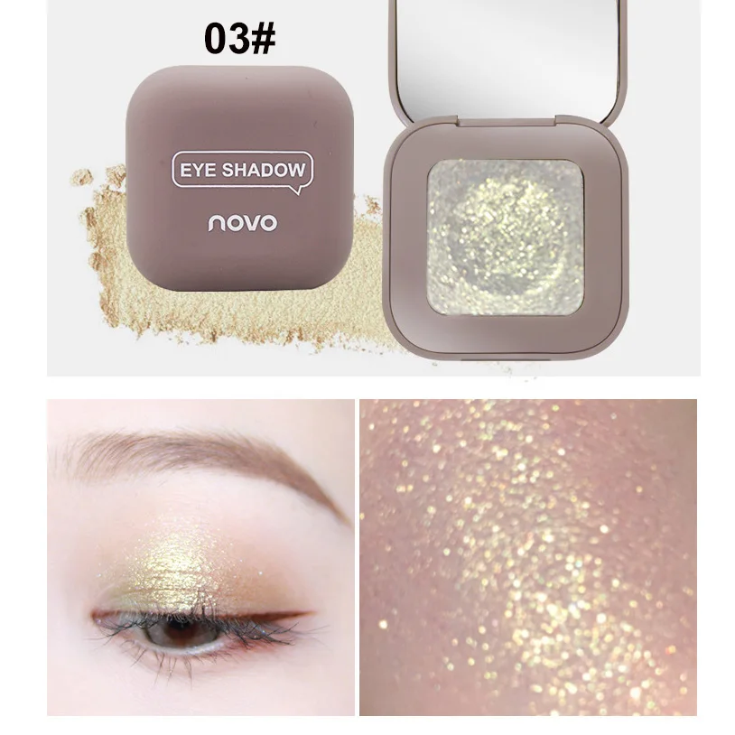 Ново 9 Цвета Galaxy блеск Палетка теней для век SMOKY мерцание матовый стойкий пигментированные тени для век Блеск бриллиант Тени Кисти для макияжа Набор - Цвет: 3