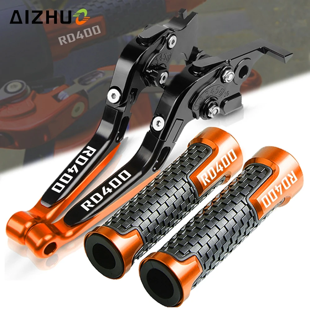 

FOR YAMAHA RD400 C D E F 1976-1979 Motorcycle RD 400 CNC Accessories Folding Extendable Brake Clutch Levers Handle Grips Ends