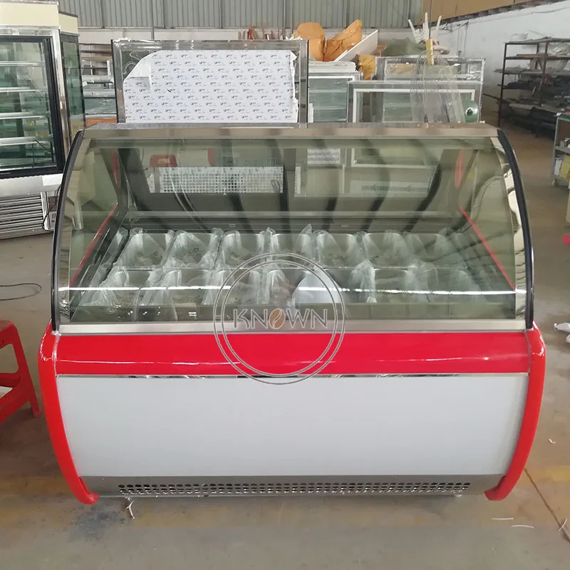 Продвижение витрина с мороженым шкаф Мороженое эскимо дисплей джелато