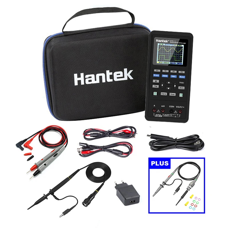 O125 3in1 Hantek Digital Oscilloscope + Multimeter Waveform Generator 40MHz 70MHz 250MSa/s 2D42 2D72 | Инструменты