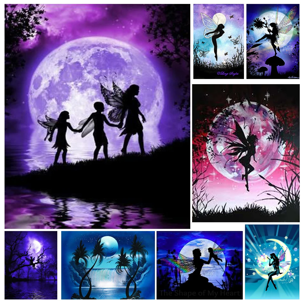 Картина для алмазной вышивки Ночная фея 5D сделай сам | Дом и сад