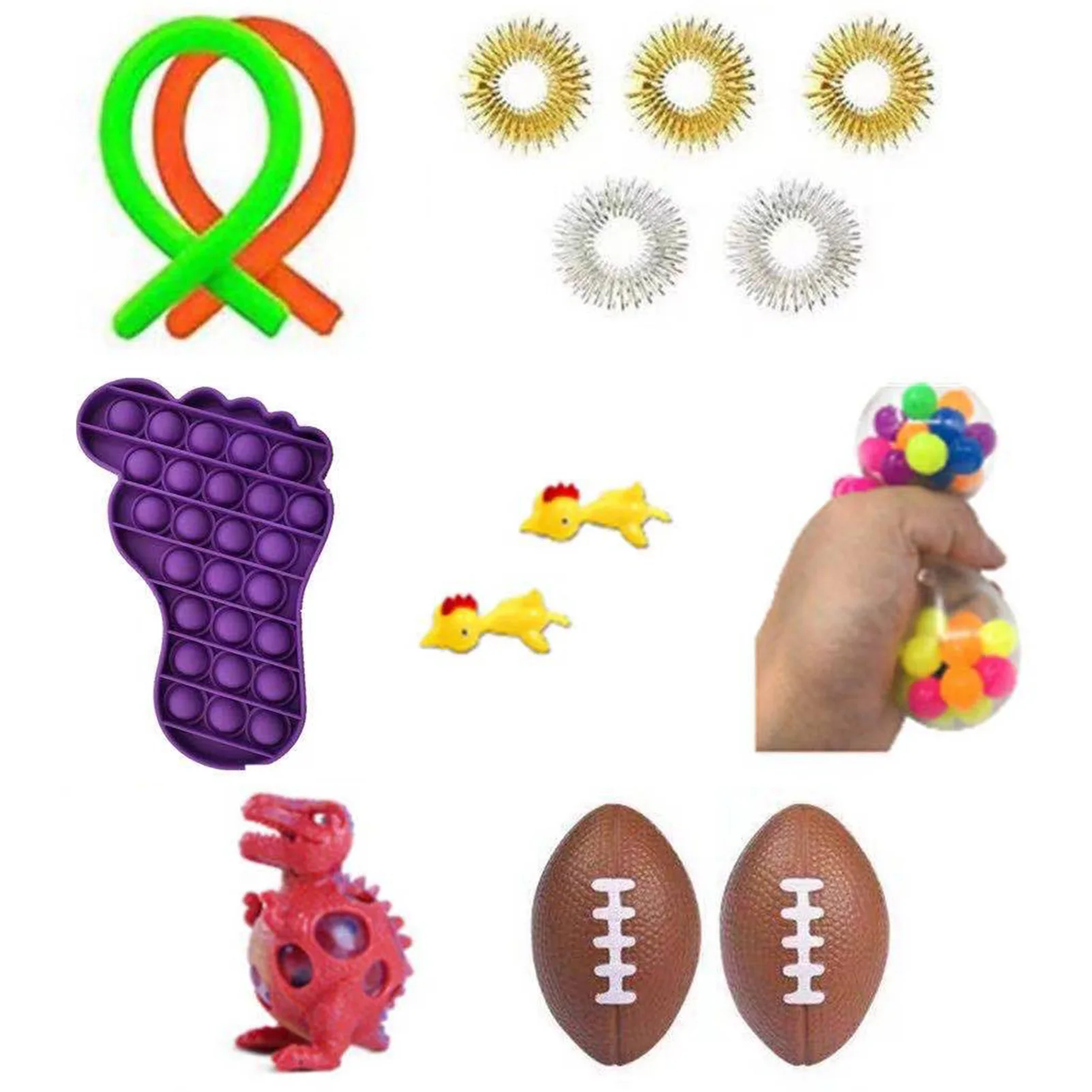 

Portable Fidget Toys Antistress Sensory Toy Set Pop Stress Relief it Simple Dimple Anti-stress Hand Toy for Children Kids Adults