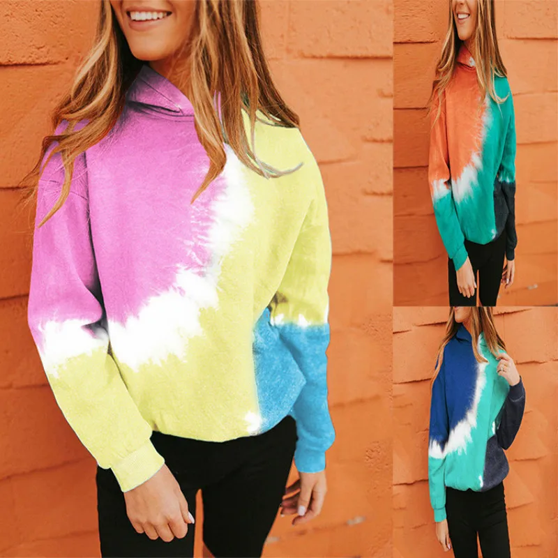

Women's autumn winter New long sleeve bandhnu loose hooded long sleeve sweater
