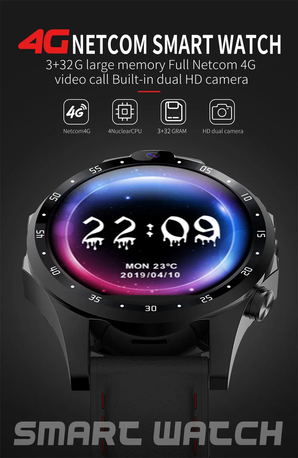 V9 Смарт-часы Android-телефон 3 ГБ+ 32 ГБ 5.0MP+ 5.0MP 800 мАч батарея gps Pport Smartwatch мужские IP67 водонепроницаемые PK X360 DM99 DM98