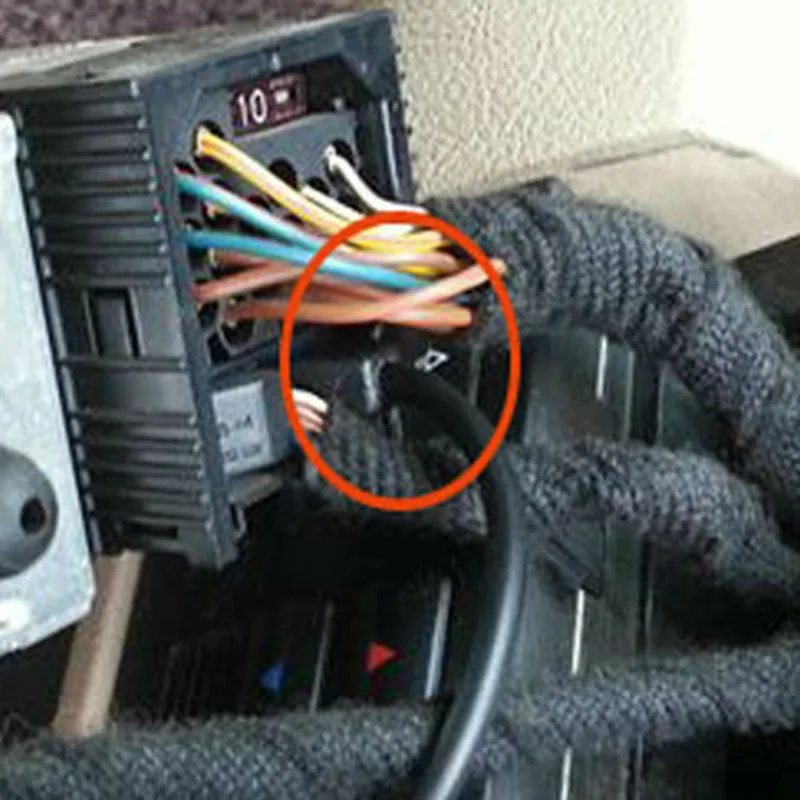 Вспомогательный кабель для BMW E46 98-06 запасной разъем AUX синий 10 контактов |