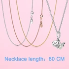 Лидер продаж, Классическая цепочка из стерлингового серебра 925 пробы, колье из розового золота, серебро пробы, ювелирные изделия, подарок