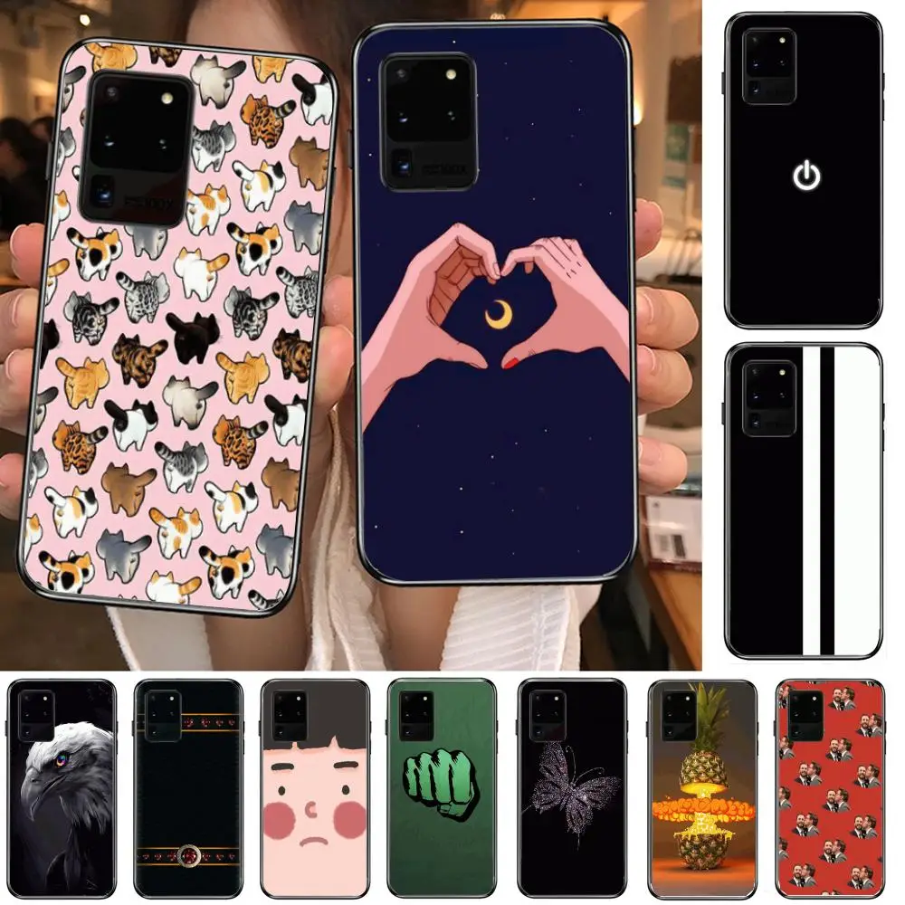 

Phone Cover Hull For SamSung Galaxy S 6 7 8 9 10 20 21 Plus Edge E Note 5G Lite Ultra Black Soft Bumper Shockproof