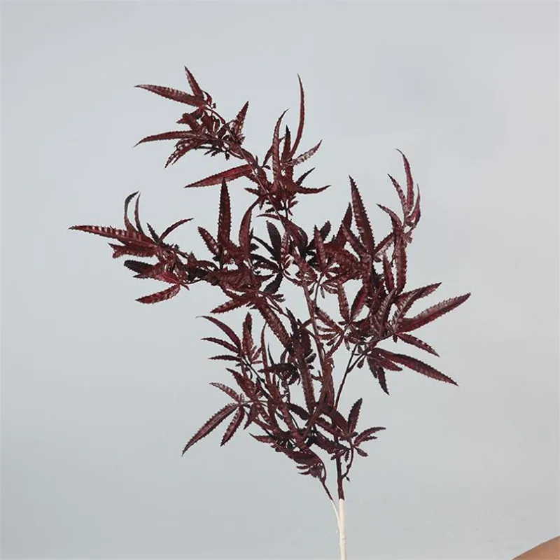 10Pcs Fake Long Stem Japanese Maple (4 stems/piece) 35.43&quot Simulation Plastic Maples for Wedding Home Artificial Plants | Дом и сад