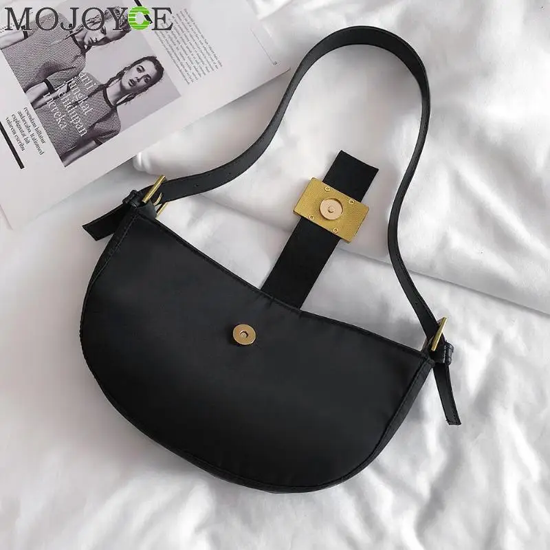 Женские нейлоновые повседневные сумки модная однотонная сумка через плечо