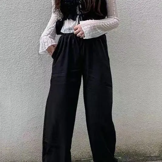 

Camisole Women Folds Black Japanese Style Girl Streetwear Harajuku Chic Vintage All-match Sexy Retro Female Clothing Ins Fashion