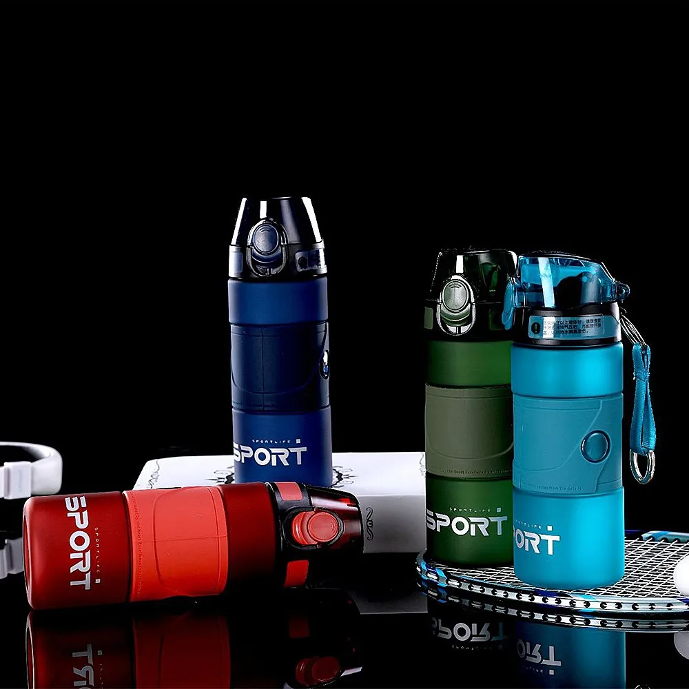 Оптовая продажа 550/650/750 мл бутылка для воды белка портативная Спортивная Bpa