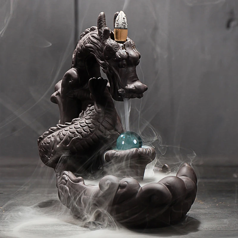 Горелка для благовоний Dragon Smoke с обратным потоком креативный домашний декор