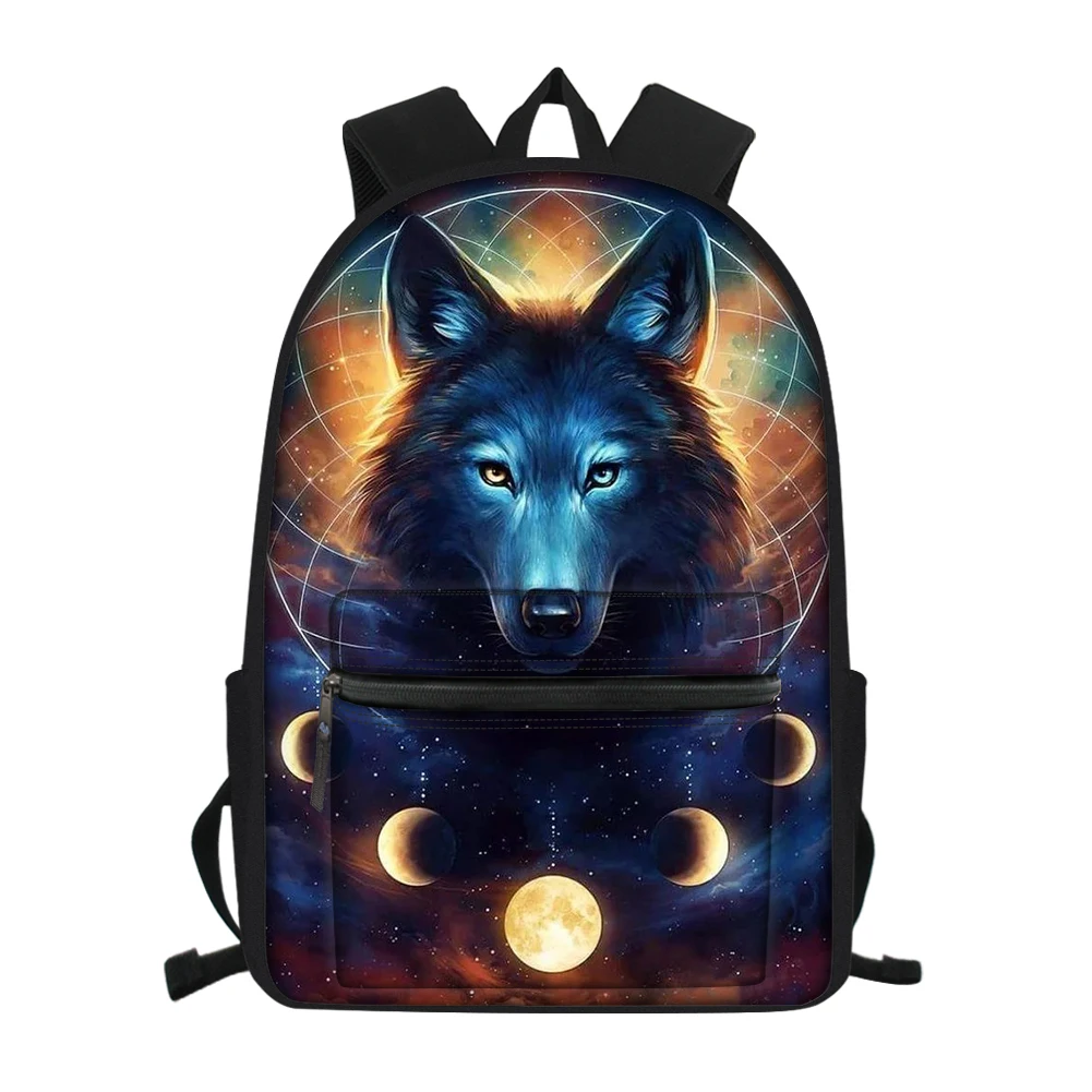 

Рюкзак тканевый детский, с рисунком волка