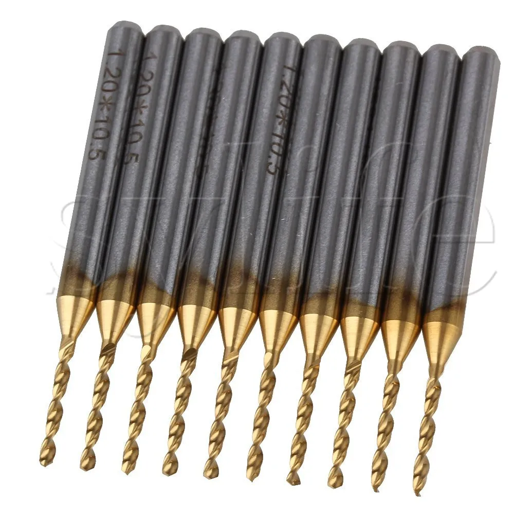 

Сверло из карбида титана, 10x1/8 дюйма, 1,2 мм, вращающийся фрезерный инструмент для ювелирных изделий с печатной платой