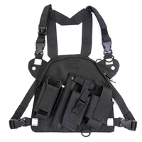 tactical chest rig bag chest harness holster military vest tactical multipurpose radio bag walkie talkie waist pouch for baofen