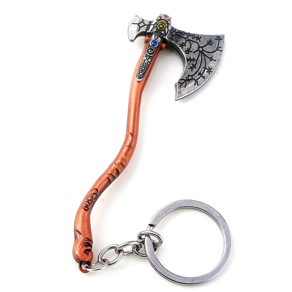 Pink Игра God of War Kratos Chaos Blade брелок Подвеска для ключей ювелирные изделия для мужчин и женщин автомобильные аксессуары для ключей - Цвет: Pink