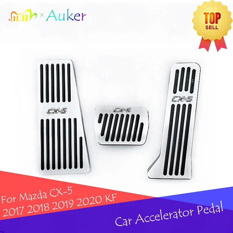 

For 2017 2018 2019 Mazda CX-5 CX5 kf LHD RHD Accelerator Brake Pedal Treadle Footrest Plate Clutch Throttle Refit Car Styling