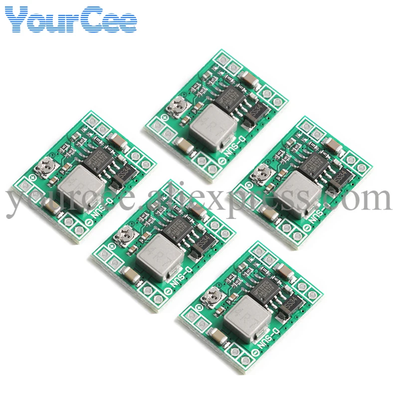 5 шт., понижающий модуль питания, Регулируемый понижающий преобразователь для Arduino, модель LM2596