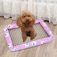 cooling summer pet beds dog mat breathable dogs cat blanket summer washable keeping cooling sleeping cat bed pet cushion pad