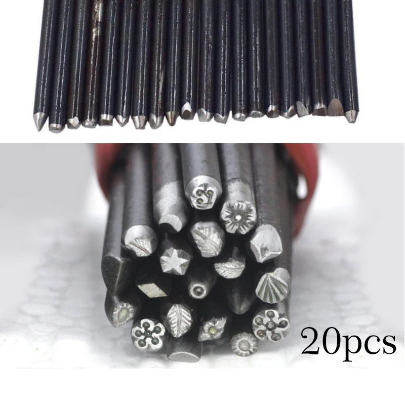 20 шт. ювелирное изделие металлическое работы Инструменты Набор для стемпинга