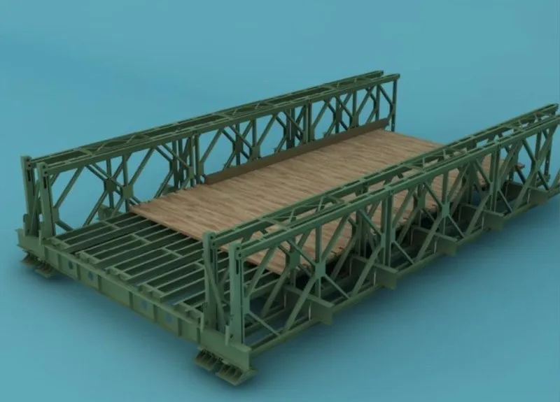 

1:25 Military Engineering Bridge Paper Model Building Military Model 3D Paper Model Children Adult Educational Toys