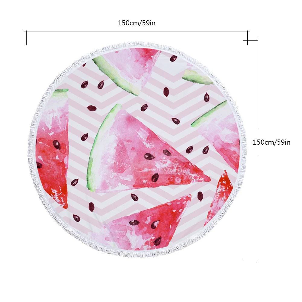 Summer Cartoon Series Microfiber Beach Towel With Drawstring Backpack Bag Sport Yoga Blanket Swimming Bath | Дом и сад