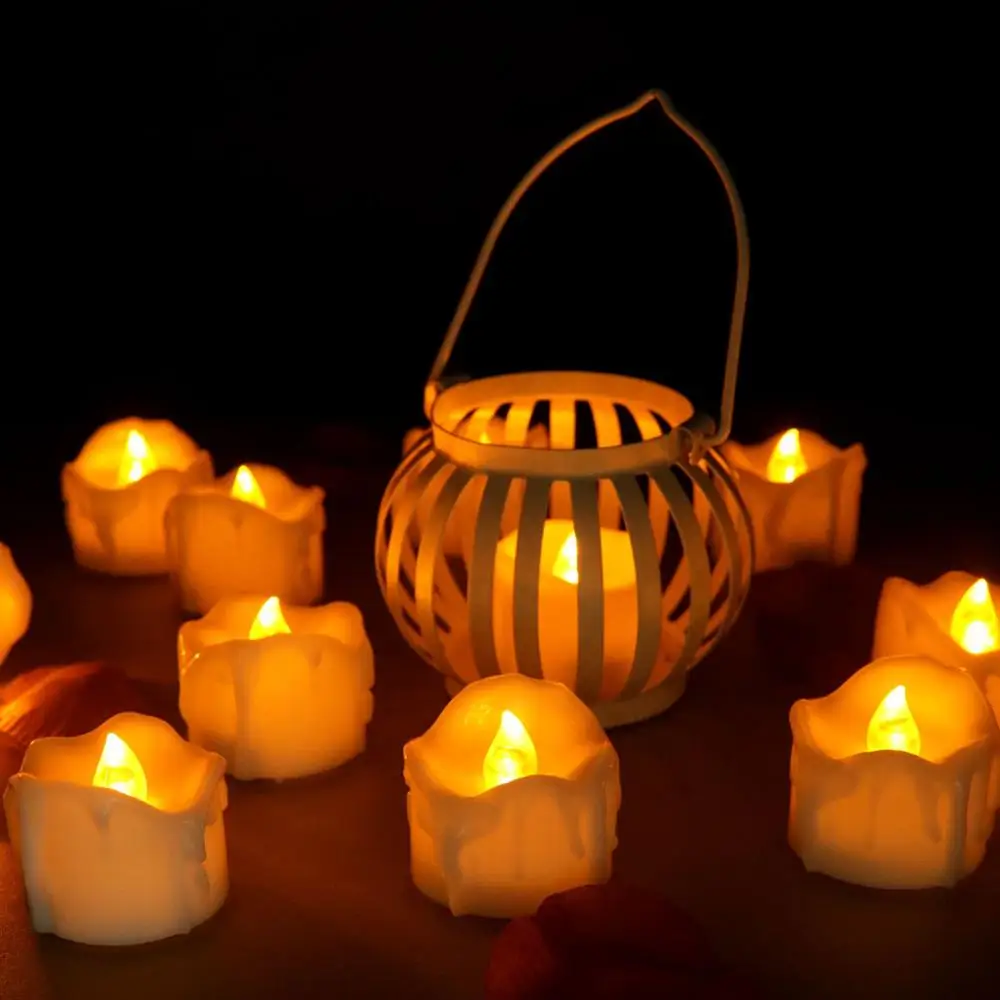 LED Electric Battery Powered Tealight Candles Easter Led Candle Light Flameless For Wedding Christmas Holiday Decoration | Дом и сад