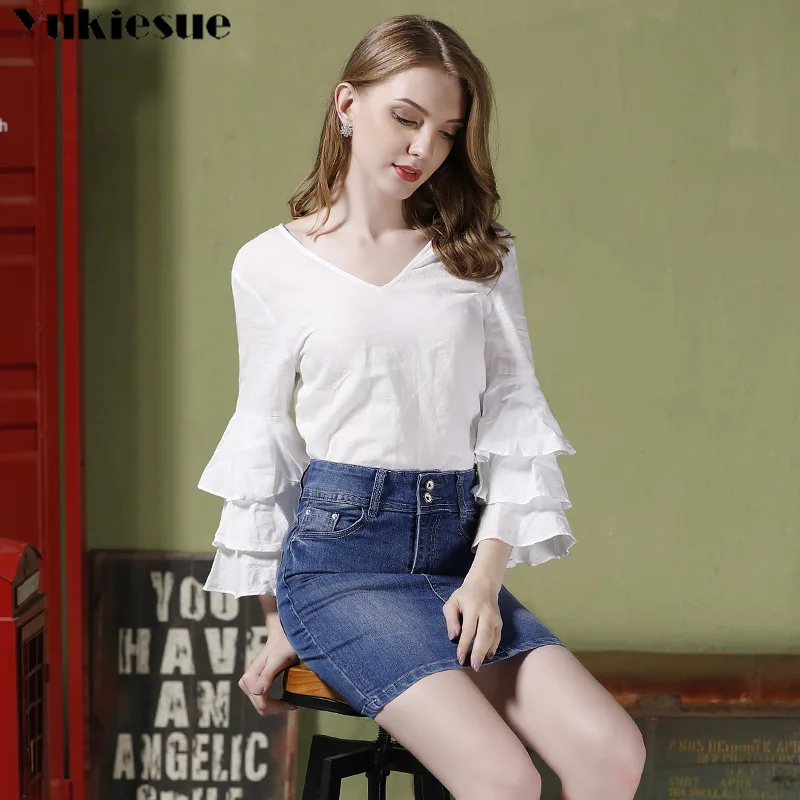 Женская джинсовая юбка карандаш короткая облегающая мини размера плюс с высокой