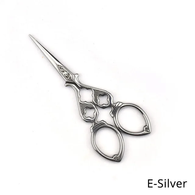 E-Silver 25 стилей, из нержавеющей стали портной ножницы вышивки крестиком вышивка Шитье ножницы для дома ручной работы Обрезка инструмент Аксессуары для шитья - Цвет: E-Silver
