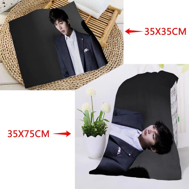 Пользовательское Lee Min Ho печатное квадратное полотенце s Впитывающее