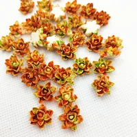 100pcs 14mm colour resin flowers decoration crafts flatback cabochon for scrapbooking kawaii cute diy accessories