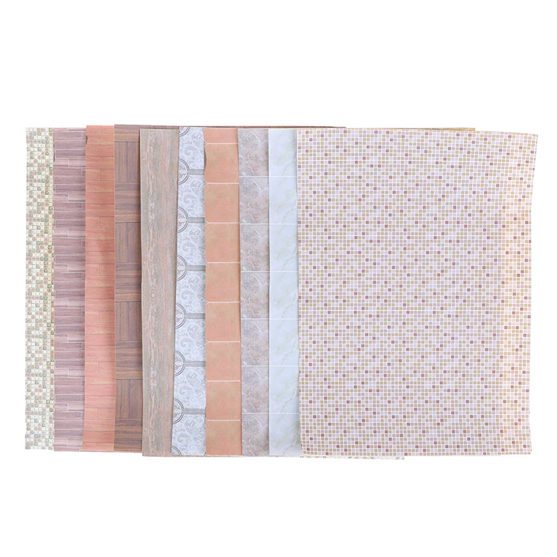 

1Pc Dollhouse Miniature Floor Wall Paper 29.5*21cm