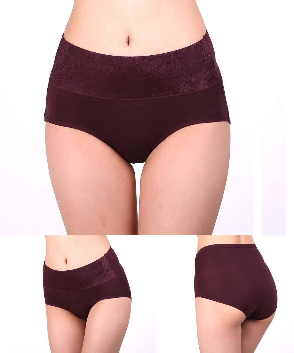 4 шт., Ropa Interior Femenina, Женские Модальные трусы, Трусики с высокой талией, нижнее белье большого размера, дамское нижнее белье