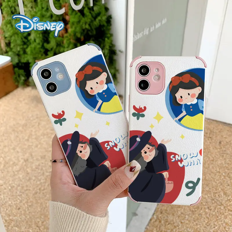 

Disney Snow White Cartoon Mobile Phone Case for iPhone 13 12 11 Pro Max Mini XR XS 7 8 Plus Cute Cell Phone Back Covers