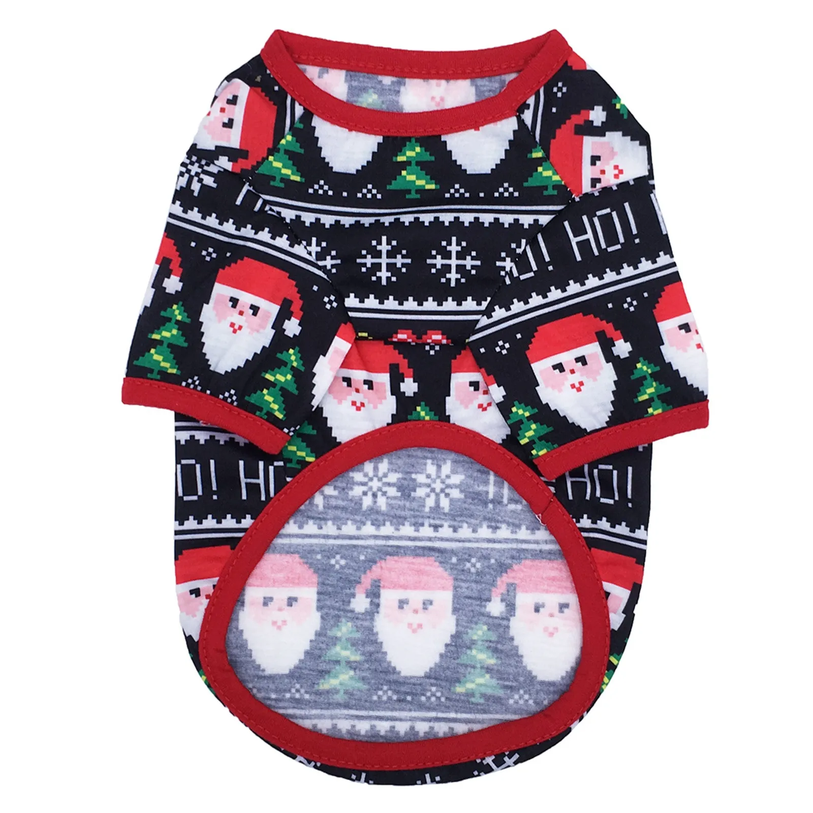 2020 НОВАЯ РОЖДЕСТВЕНСКАЯ Одежда для животных собака пижамы комбинезон