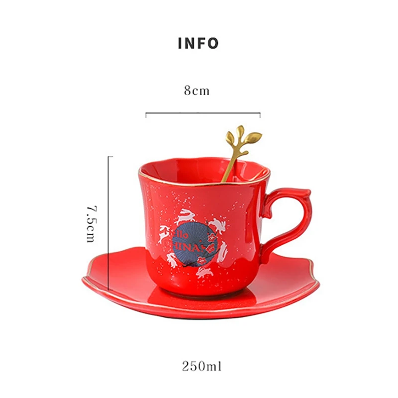 

Europe Noble Bone China Coffee Cup Saucer Spoon Set Luxury Ceramic Mug Top-grade Porcelain Tea Cup Cafe Party Drinkware