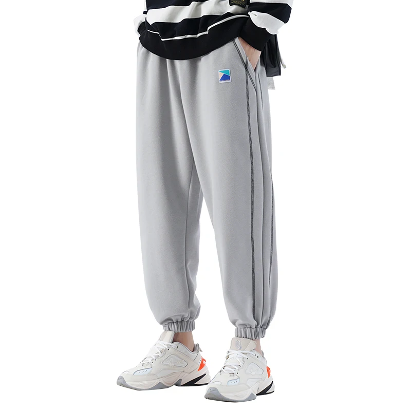 

2021 New Men's Loose Trousers Sport Gym Exercise Tracksuit Skinny Jogging Joggers Sweat Rope Tie Pants Mens Slim Fit Pants 4XL