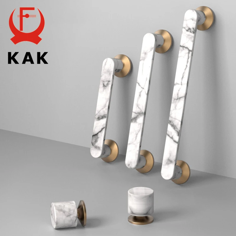 KAK мраморные ручки для шкафа в римском стиле роскошные ящика и дверная ручка