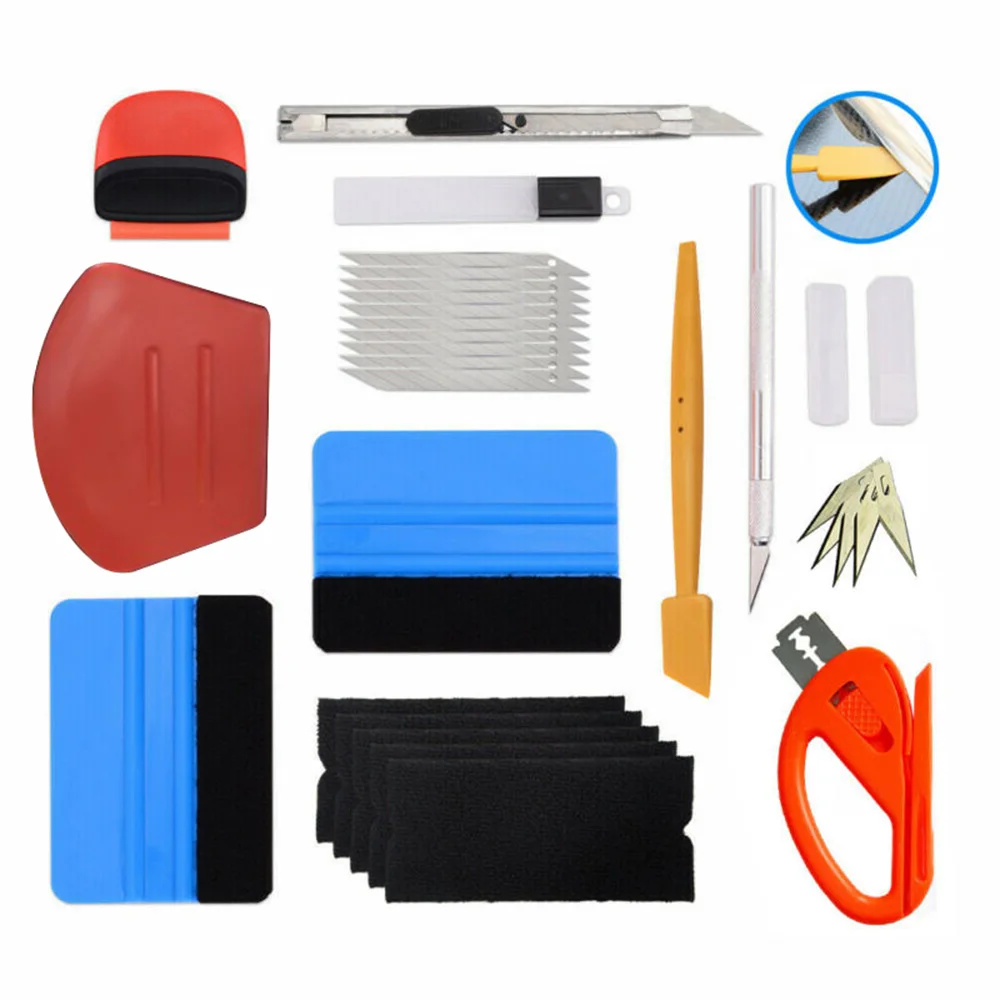 

Stickers Film Wrapping Tools Vinyl Blue Automotive Nice Pro Installation