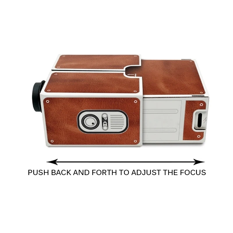 Портативный картонный проектор для смартфона Huawei Xiaomi сделай сам мобильный